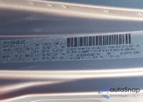 2019 Jeep Wrangler Unlimited Sport S 4X4 z USA, uszkodzony, nr VIN 1C4HJXDG9KW556887